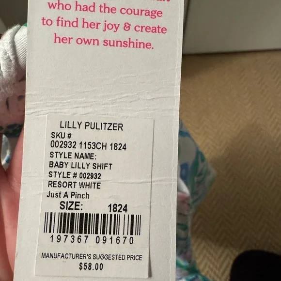 Lilly Pulitzer NWT Toddler Lilly Shift Dress Print; Just a Pinch Size: 18-24 - Picture 6 of 7